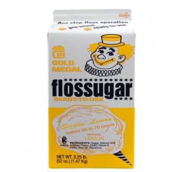 Sizzlin Lemon Sour Floss Sugar Carton